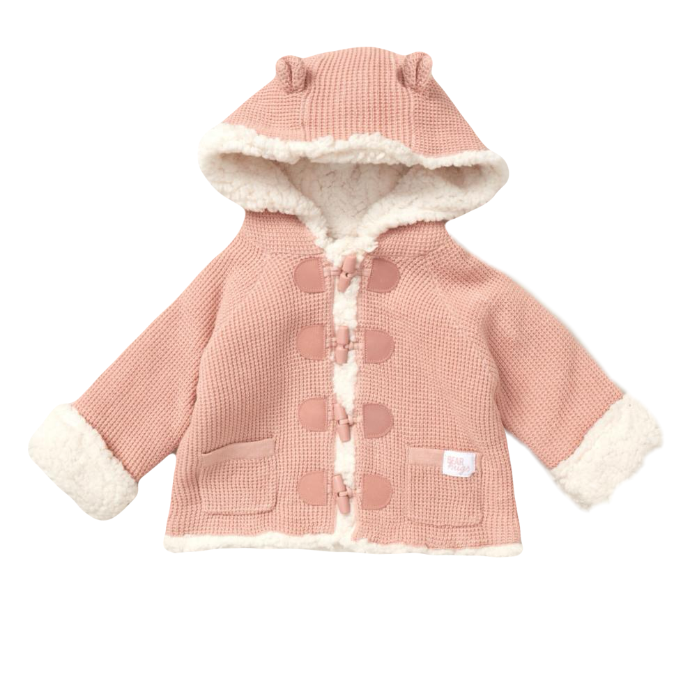 Baby Girls Knitted Sherpa Lined Knitted Jacket
