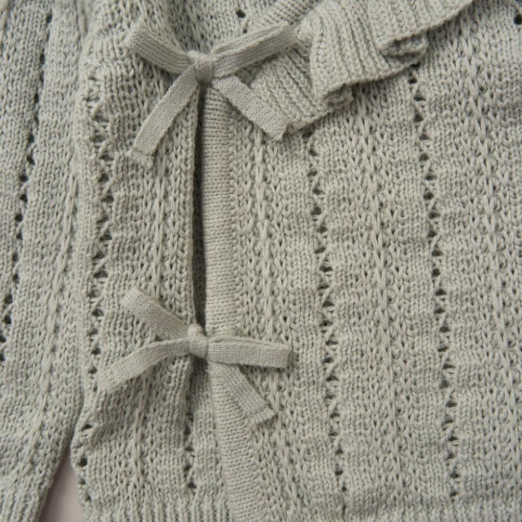Baby Girls Knitted Wrap Cardigan Outfit