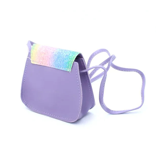 Rainbow Glitter Saddle Bag