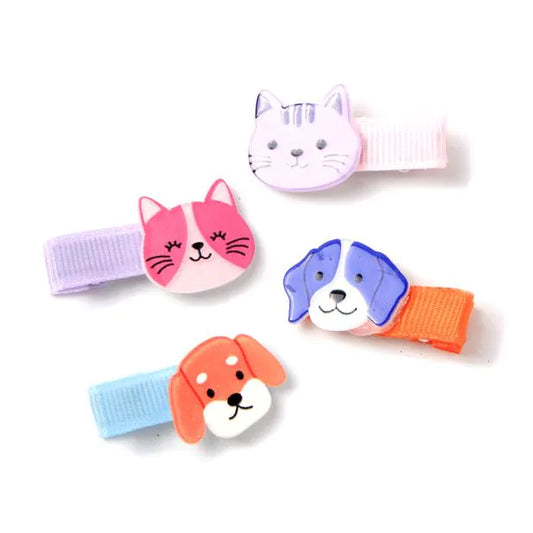 Set of 4 Cat & Dog Clips