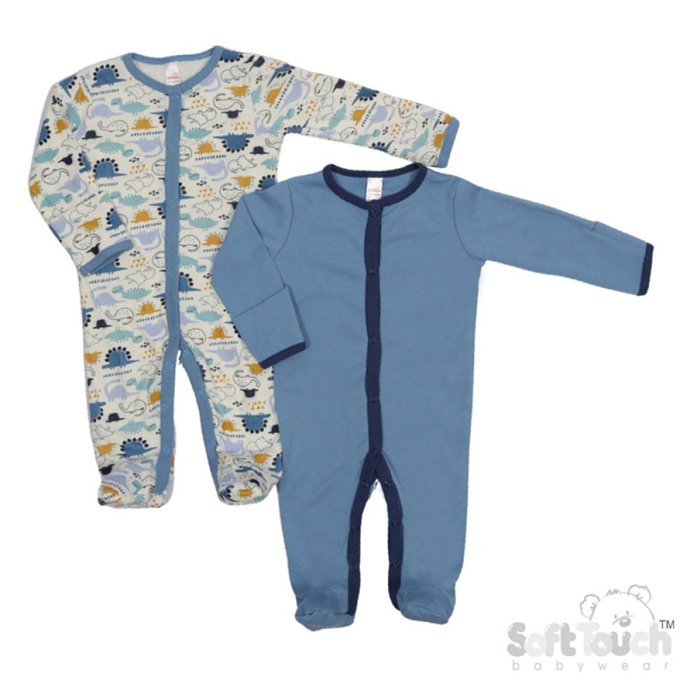 Baby Boys Set of 2 Sleepsuits