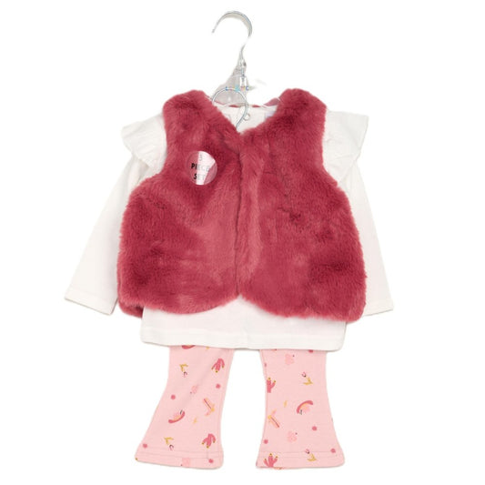 Girls Faux Fur Gilet Outfit
