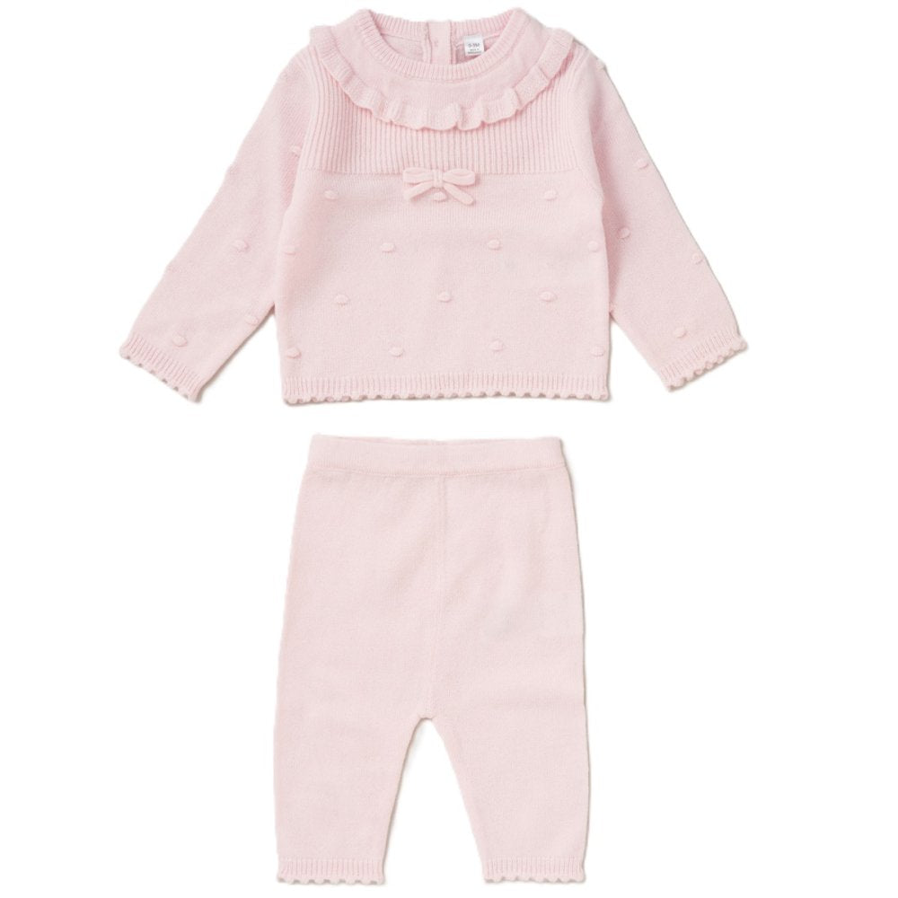 Baby Girls 2 Piece Knitted Outfit