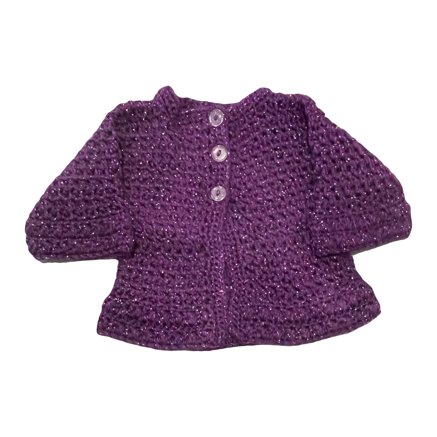 Hand Knitted Sparkly Cardigan