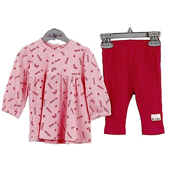 Baby Girls Ribbed 2 Piece Outfit