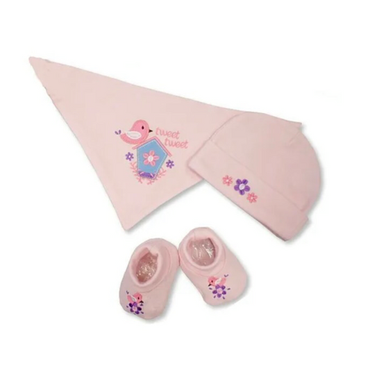 Baby Girls 3 Piece Gift Set