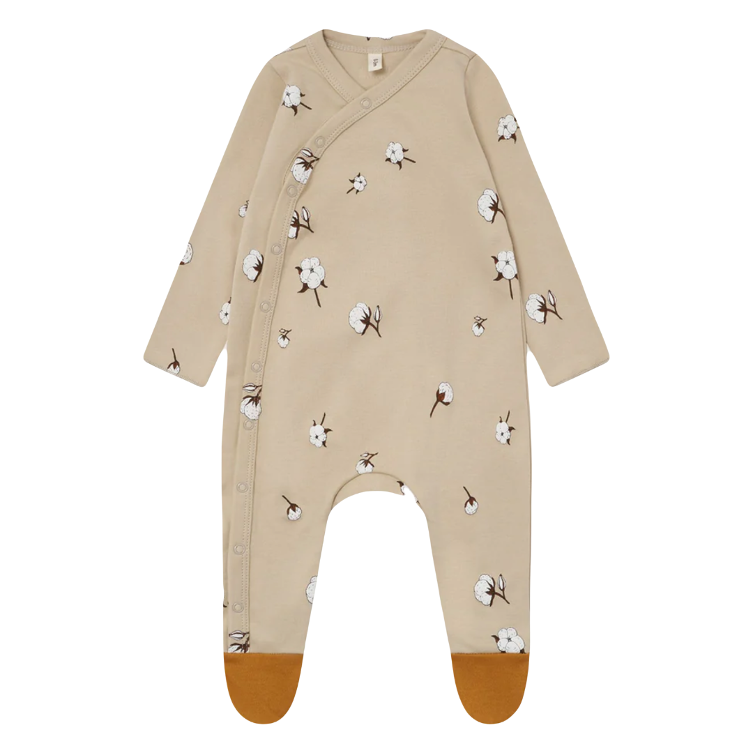 Baby Organic Cotton Flower Sleepsuit