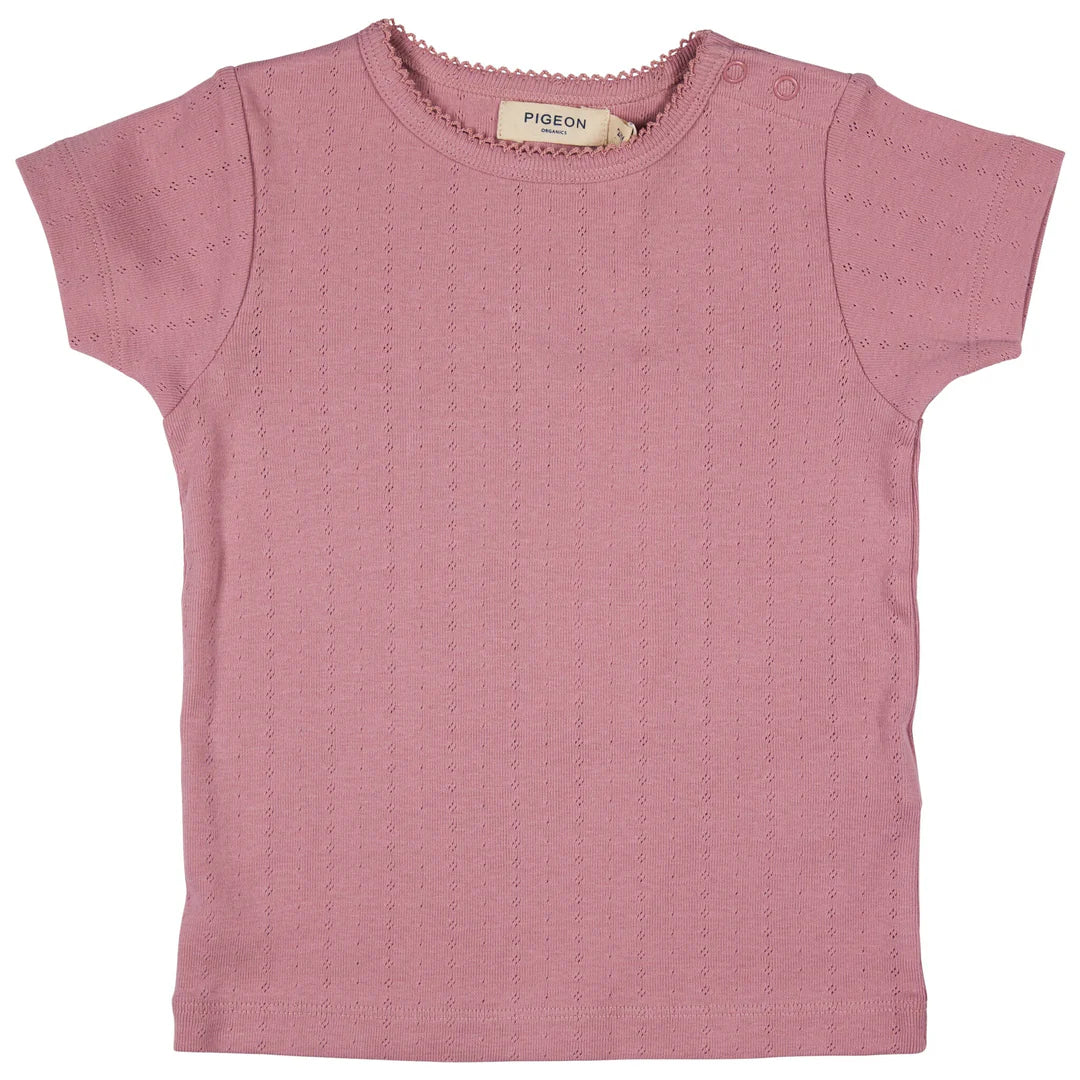 Girls Organic Pointelle T-Shirt