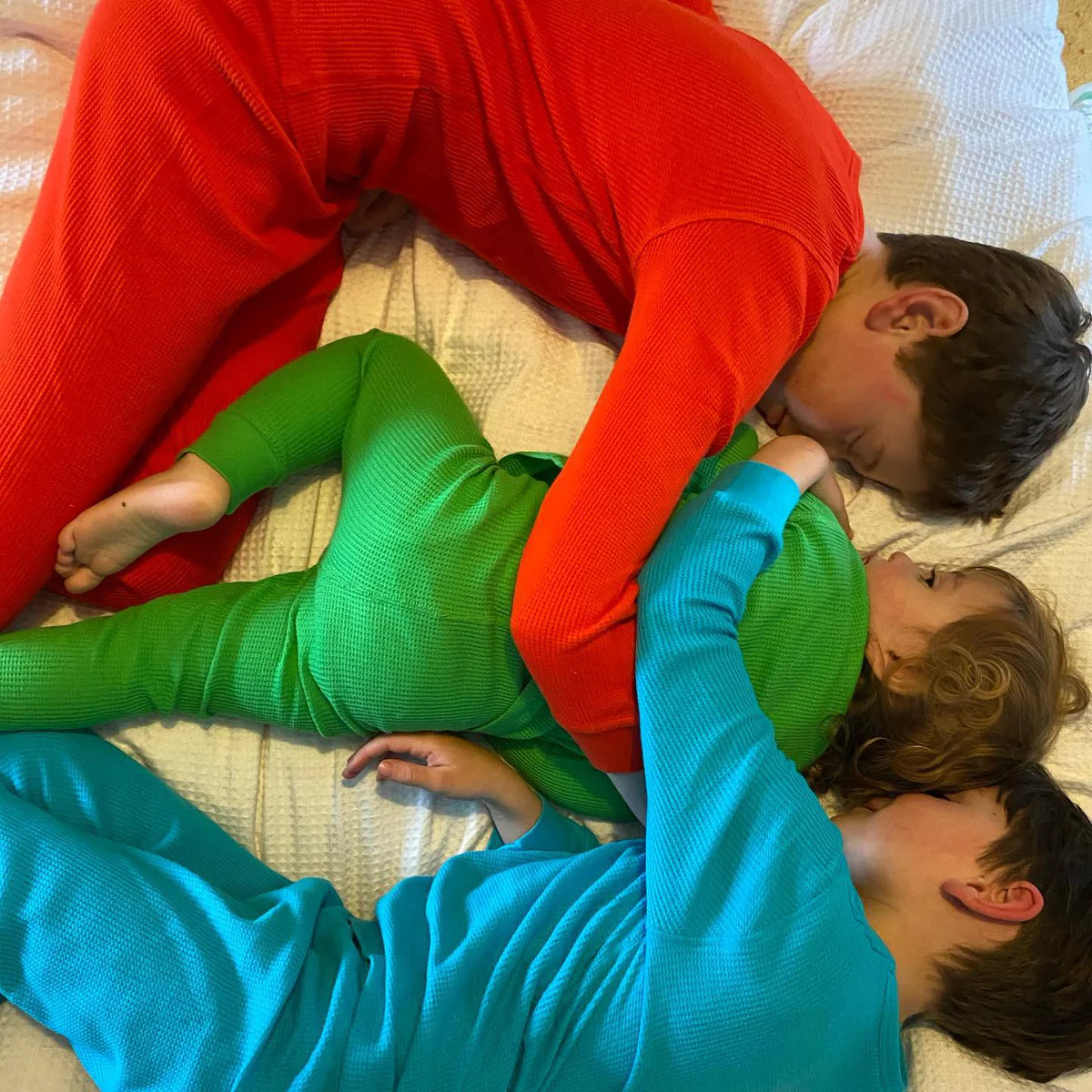 Baby Turquoise Organic Waffle Set