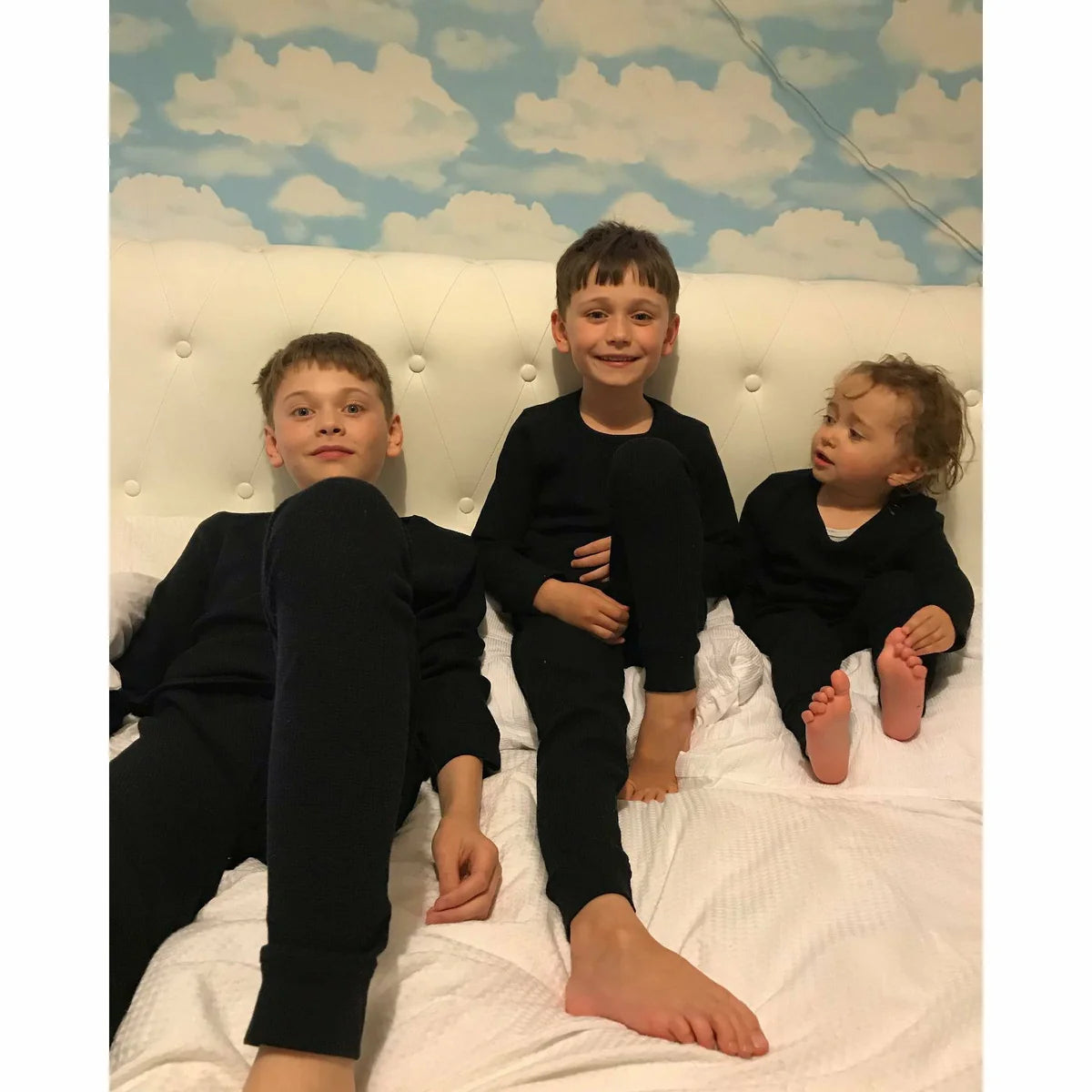 Baby Black Organic Waffle Set