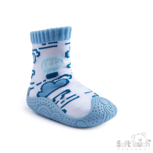 Baby Boys Rubber Soled Socks