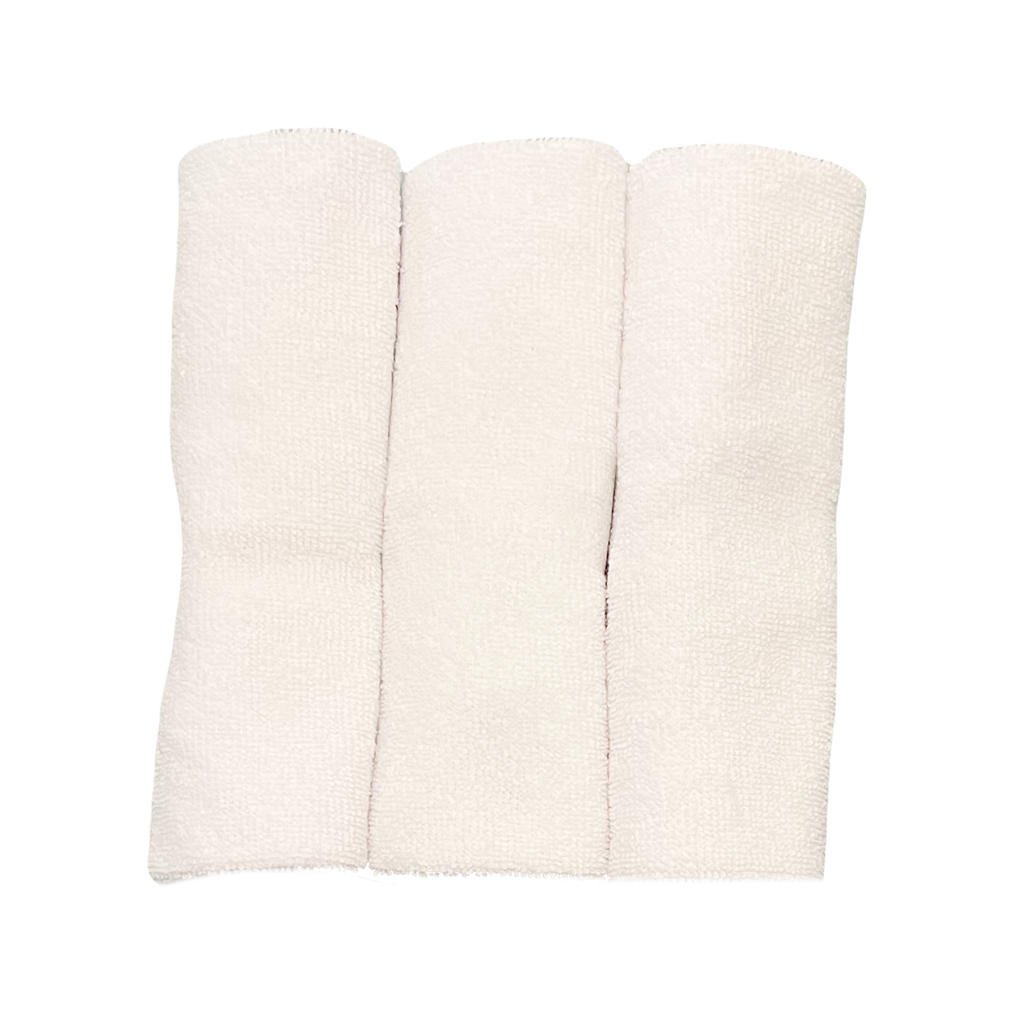 Pack of 3 White Wash Cloths