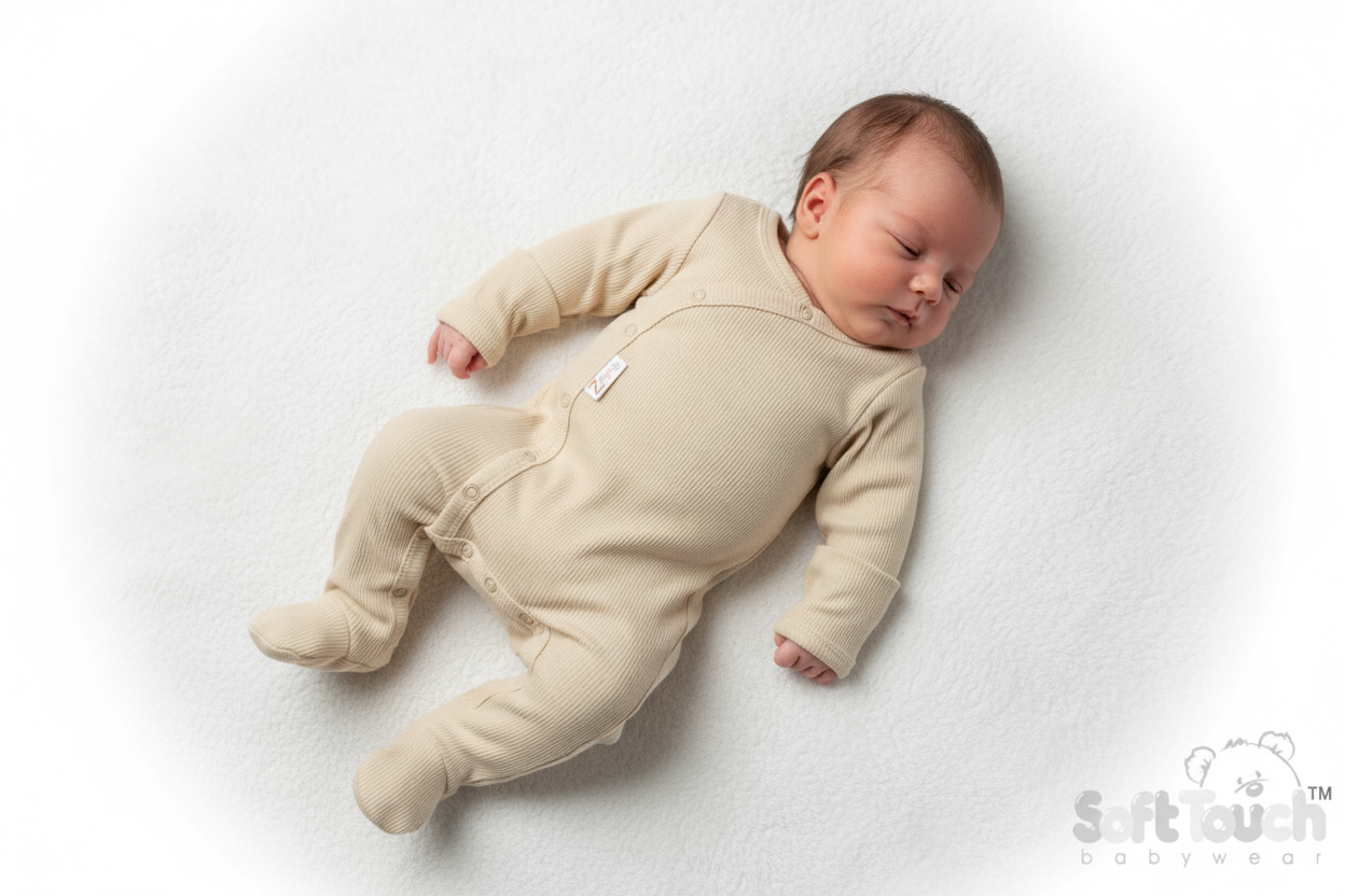 Baby Ribbed Sleepsuit