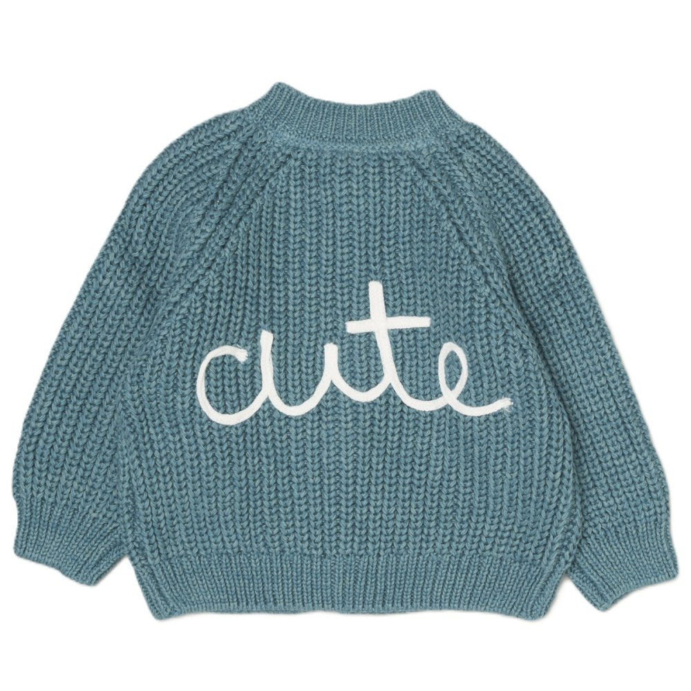 Baby Knitted Cardigan with Embroidery