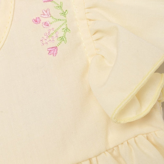 Baby Girls Embroidered Dress, Pants & Headband