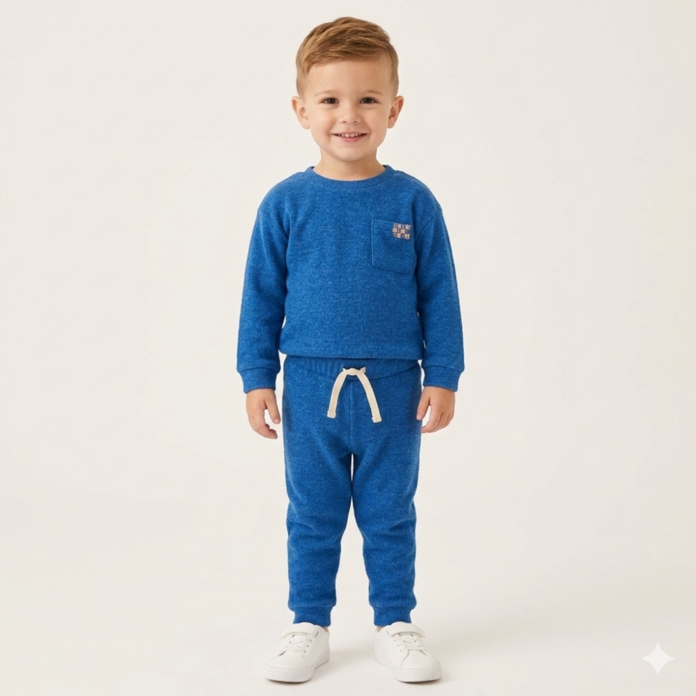 Boys Ribbed Lounge Outfit