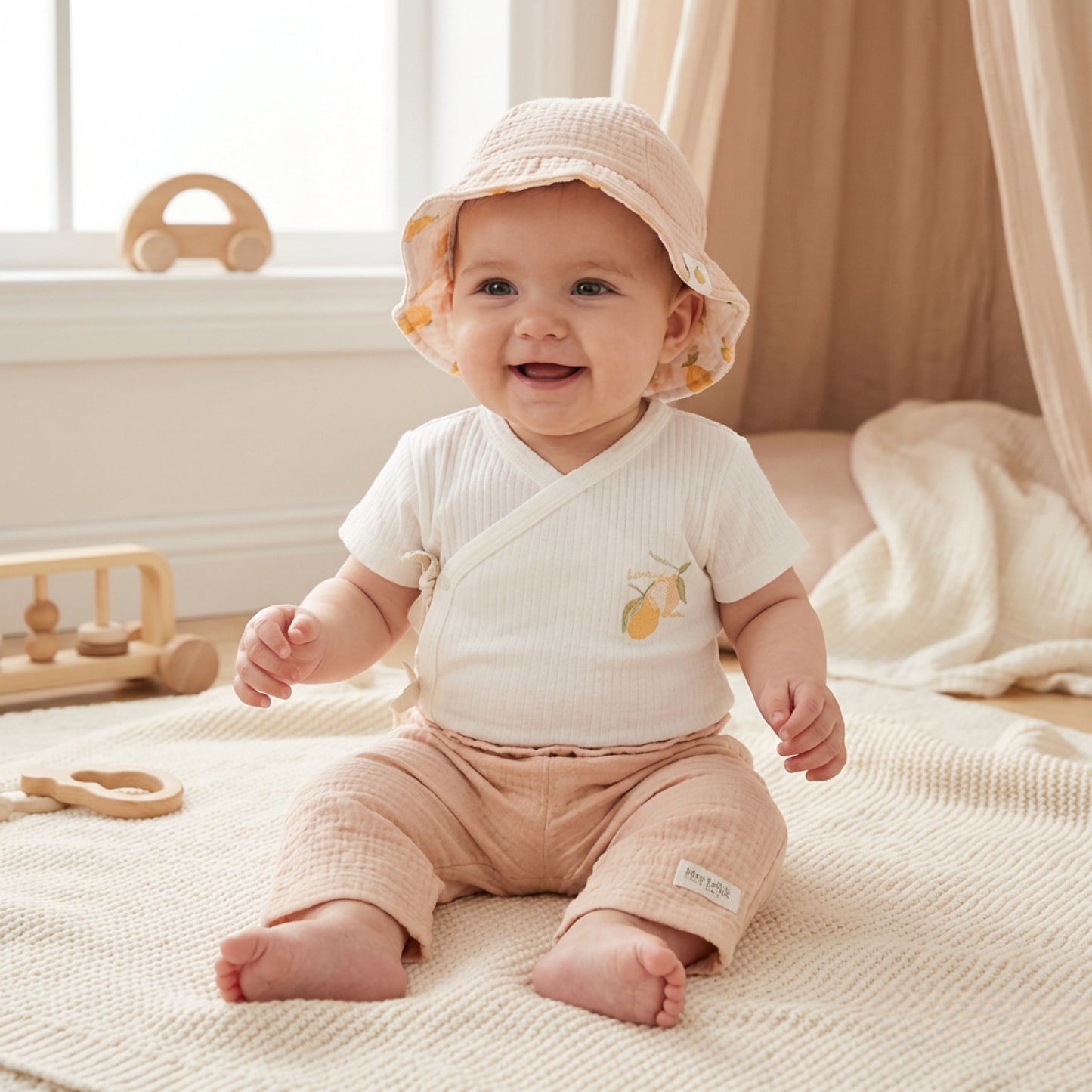 Baby Girls Organic Muslin Outfit