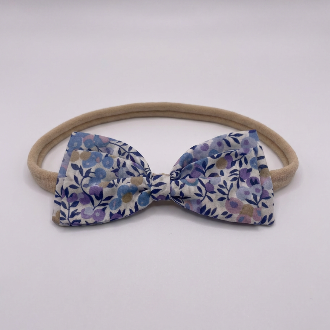 Liberty Wiltshire - Dusty Blue Large Bow Headband