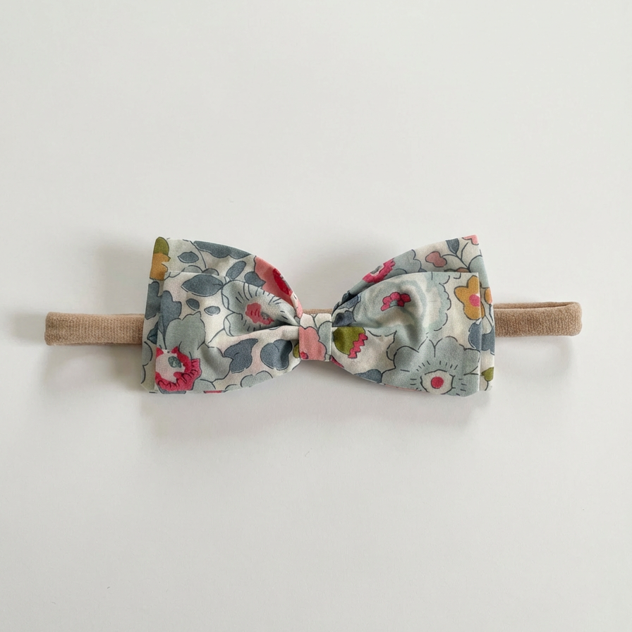 Liberty Betsy - Blue Large Bow Headband