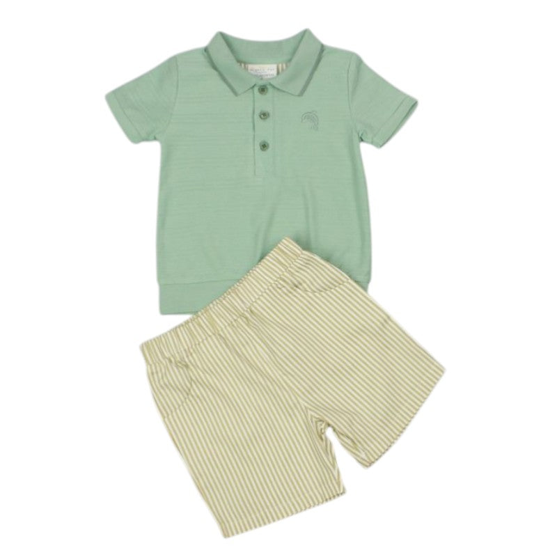 Baby Boys Polo Shirt & Shorts Outfit
