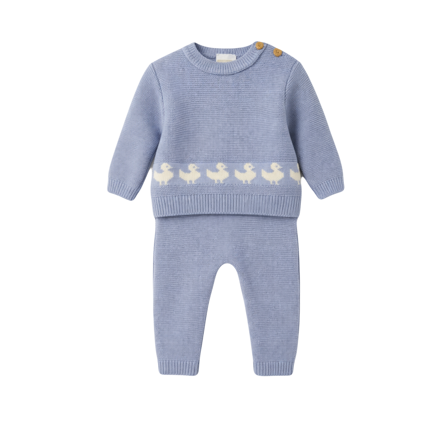 Baby Boys Duckling Knitted Trouser Suit