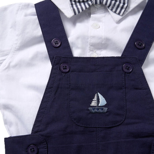 Baby Boys Sailor Dungaree Outfit