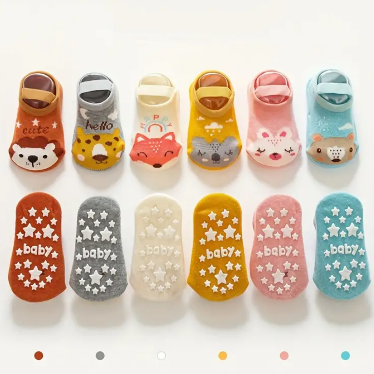 Baby Animal Grippy Socks