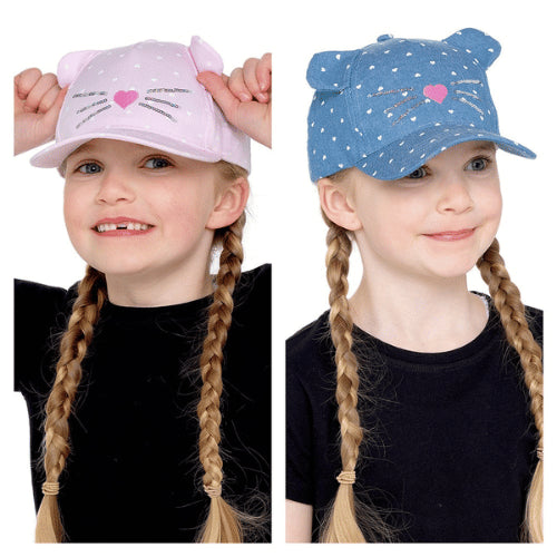 Embroidered Cat Cap