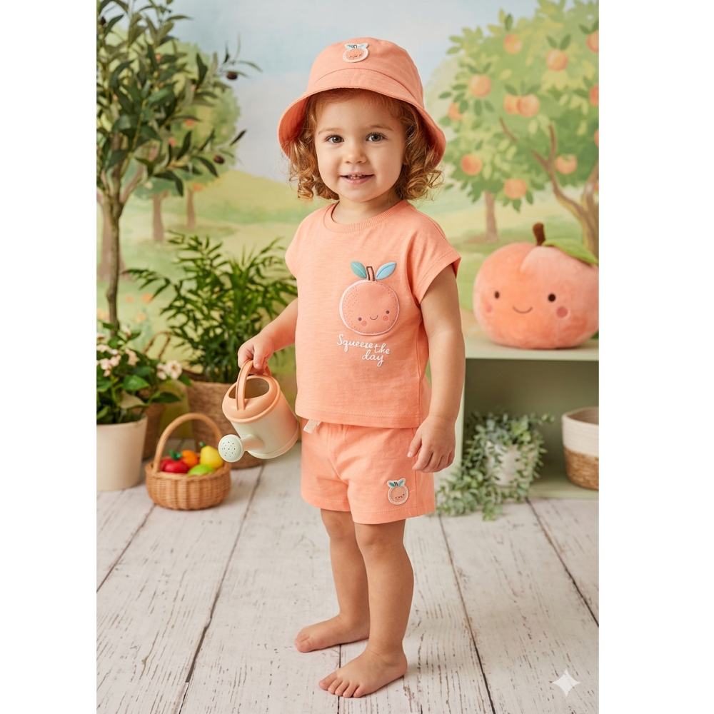 Baby Girls Peach Outfit