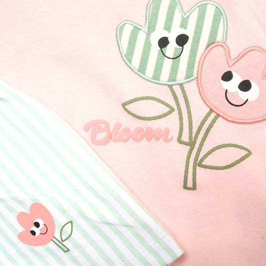 Baby Girls Flower Outfit with Sunglasses