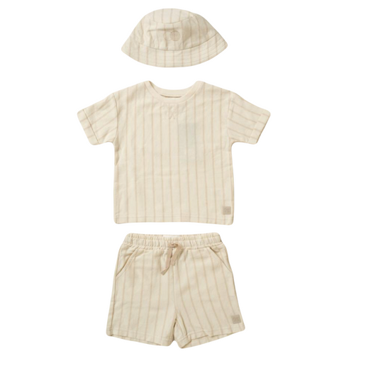 Baby Boys Shorts Outfit with Hat