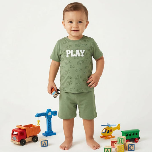 Baby Boys Shorts & T-Shirt Outfit