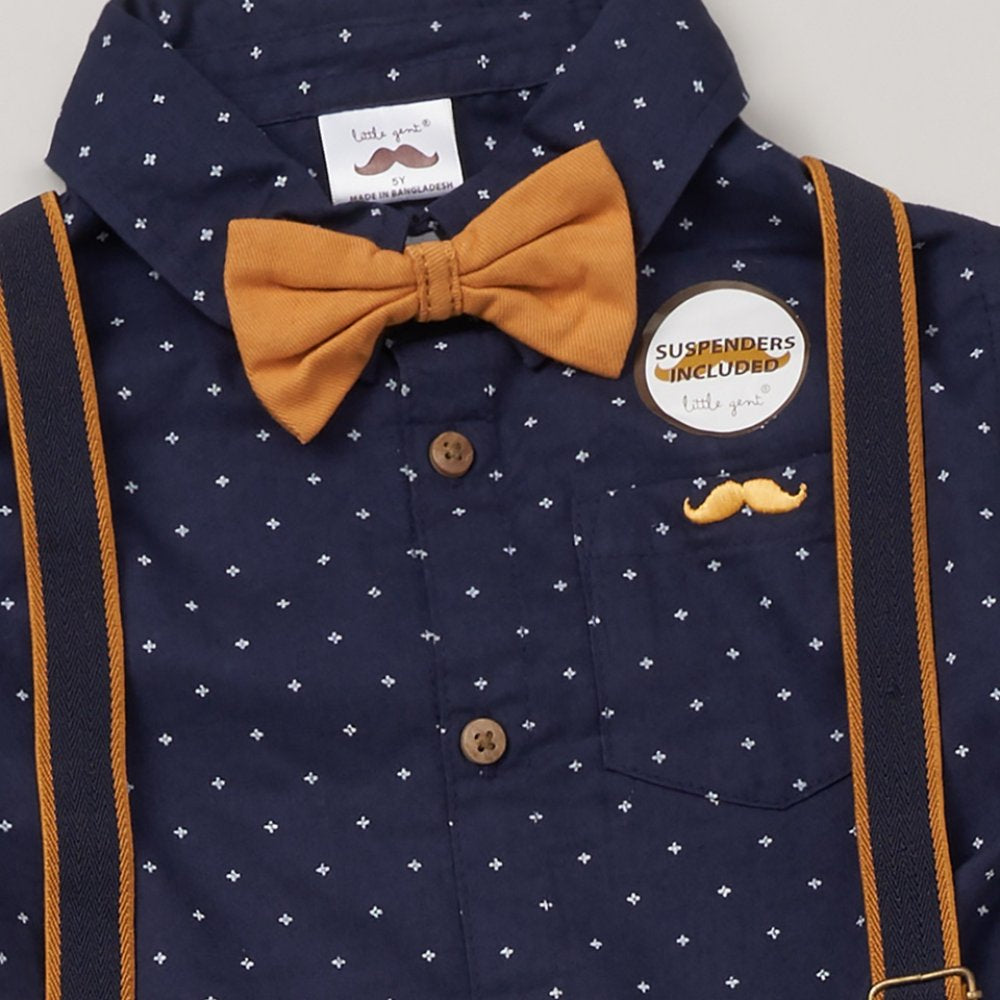 Baby Boys Bow Tie & Braces Outfit