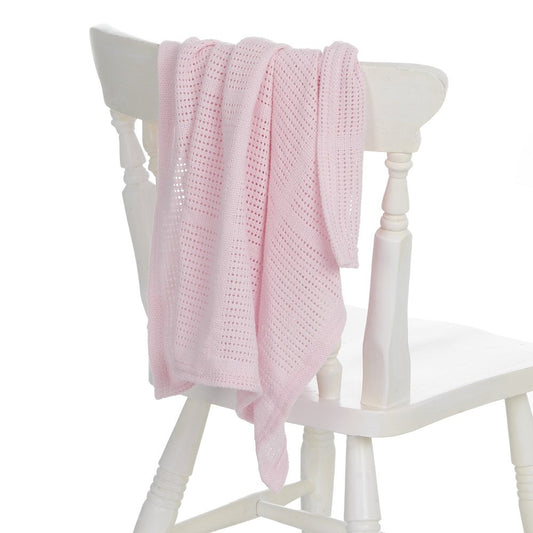 Pink Cellular Blanket