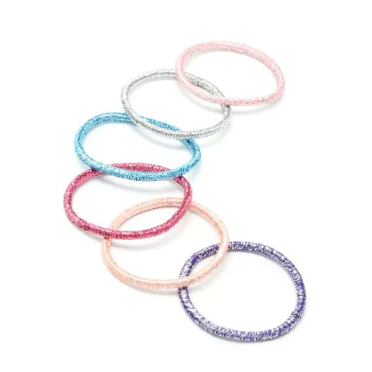 Set of 18 Glitter Elastics