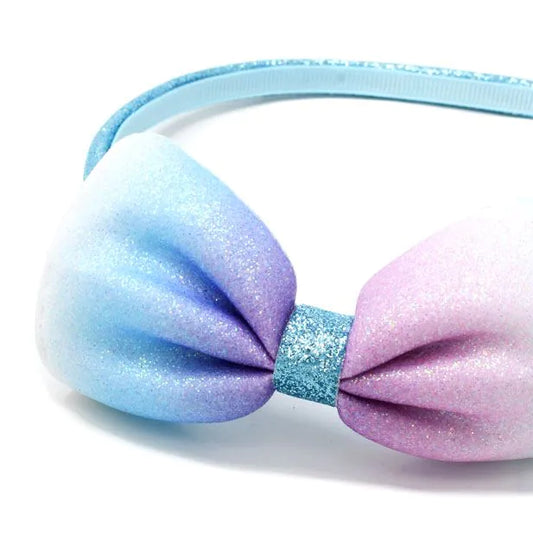 Pastel Glitter Aliceband With Bow