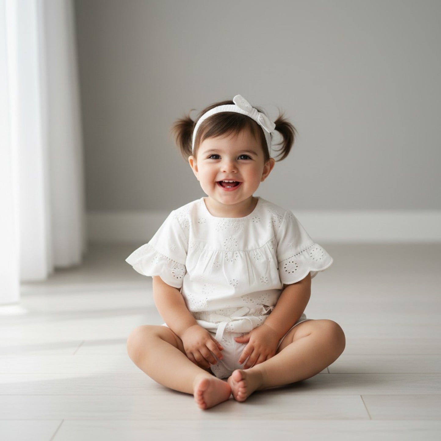 Baby Girls Broderie Anglaise Outfit