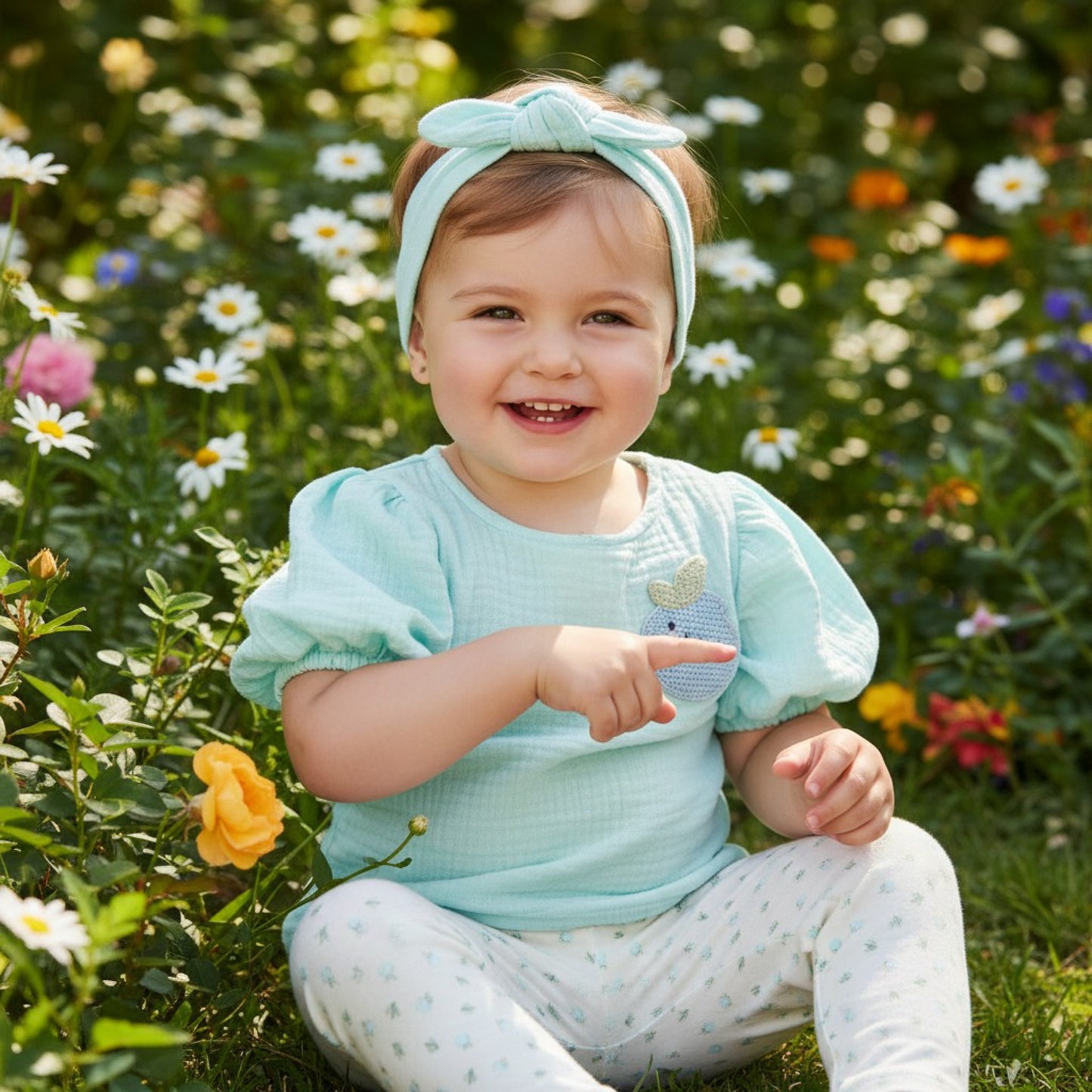 Baby Girls Blueberry Outfit