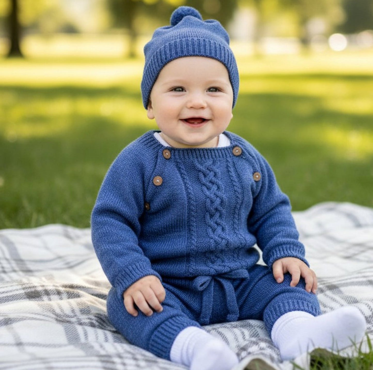 Baby Boys Knitted 4 Piece Outfit