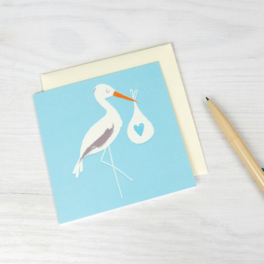Blue Stalk Greeting Card