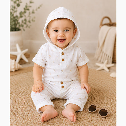 Baby Muslin Outfit with Sunglasses