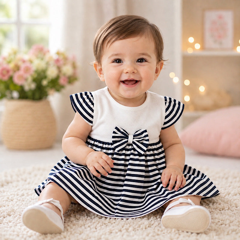 Baby Girls Striped Dress