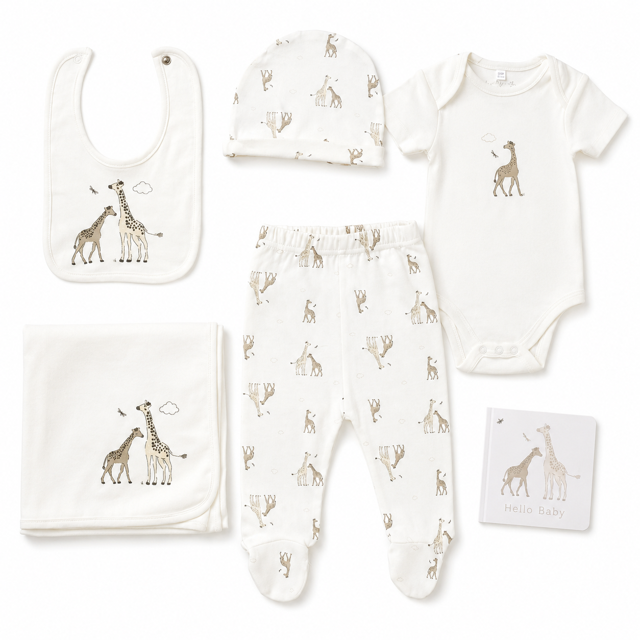 Baby Giraffe 6 Piece Gift Set