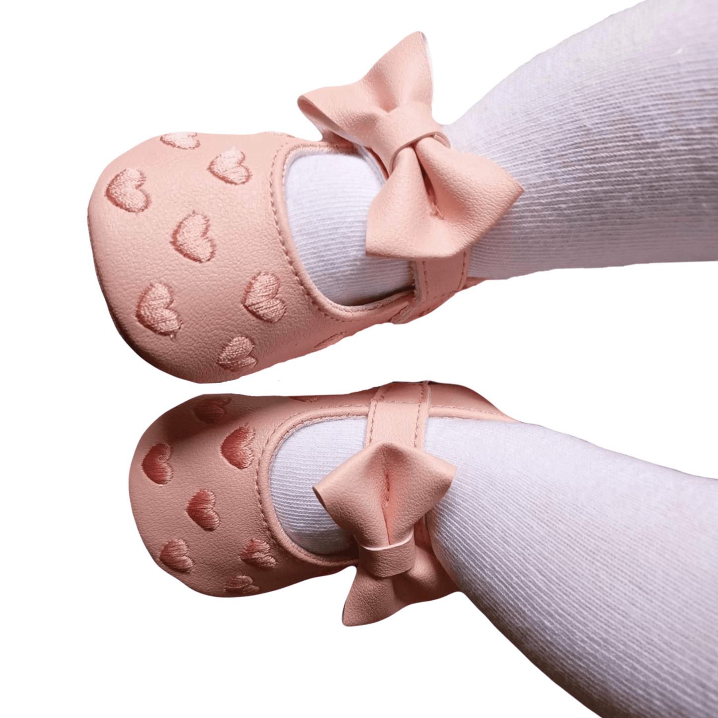 Heart Embroidered Pram Shoes | Oscar & Me | Baby & Children’s Clothing & Accessories
