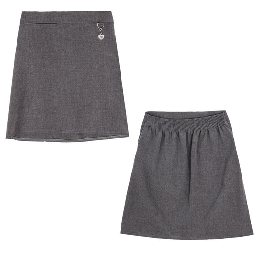 Girls Grey School Skirt with Heart Attachment | Oscar & Me | Baby & Children’s Clothing & Accessories