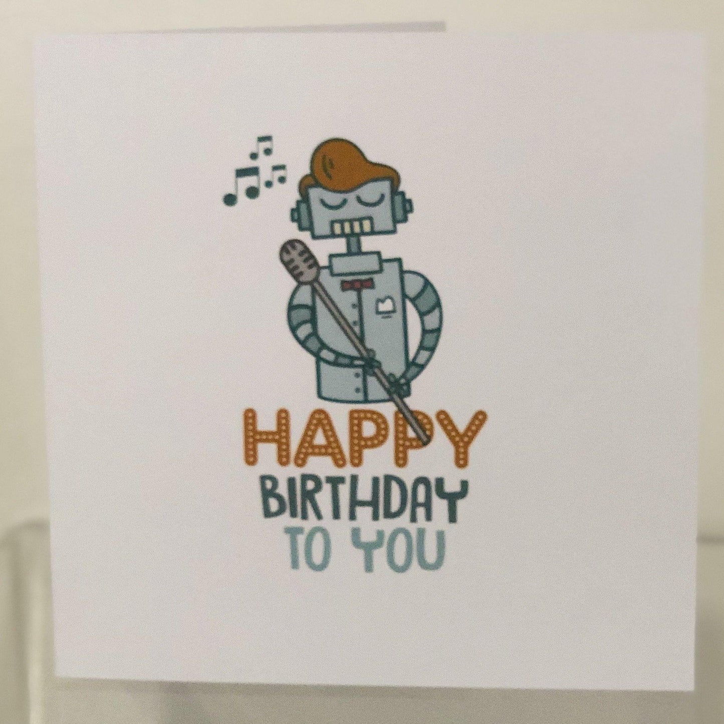 Singing Robot Birthday Card | Oscar & Me | Baby & Children’s Clothing & Accessories