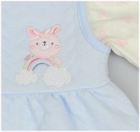 Baby Girls Quilted Dress with Headband