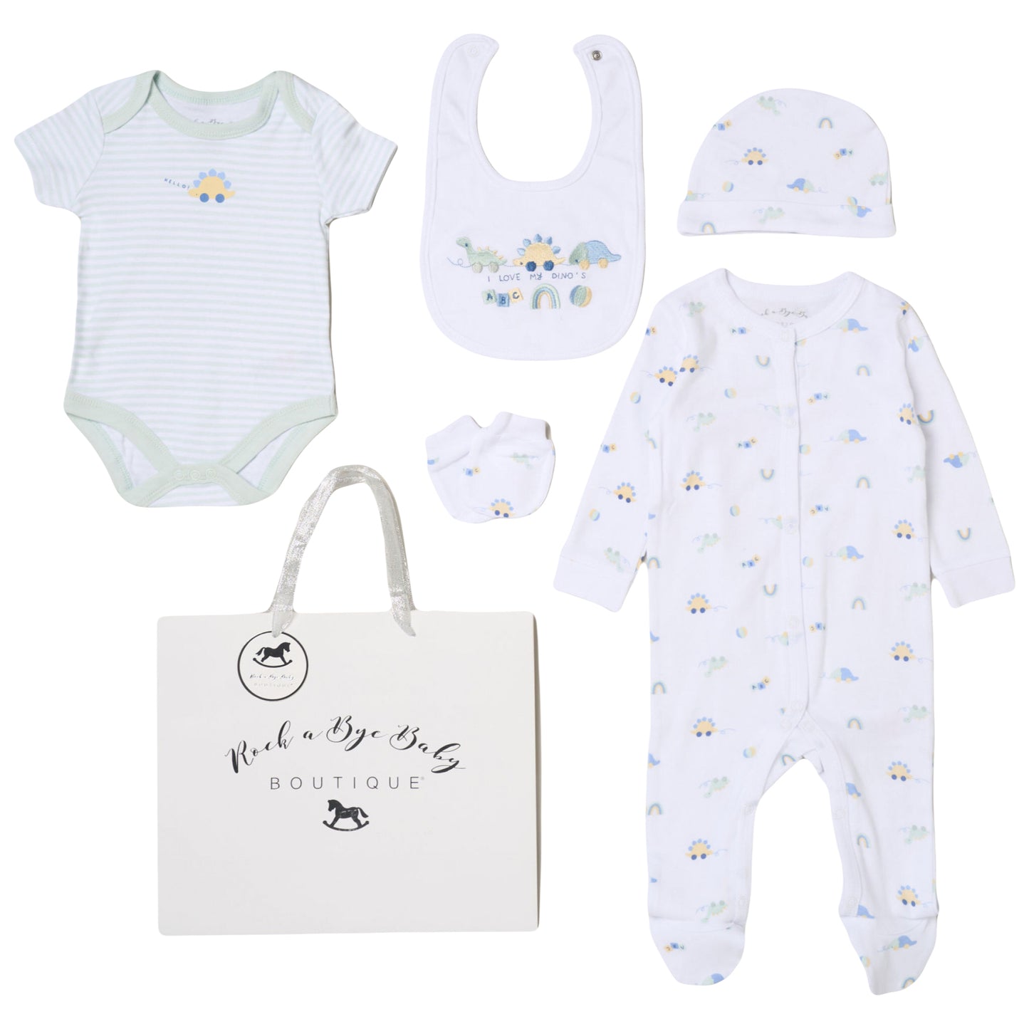 Baby Boys 5 Piece Gift Set with Gift Bag