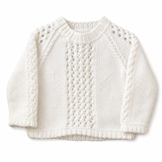 Tiny Baby Hand Knitted Sparkly Jumper