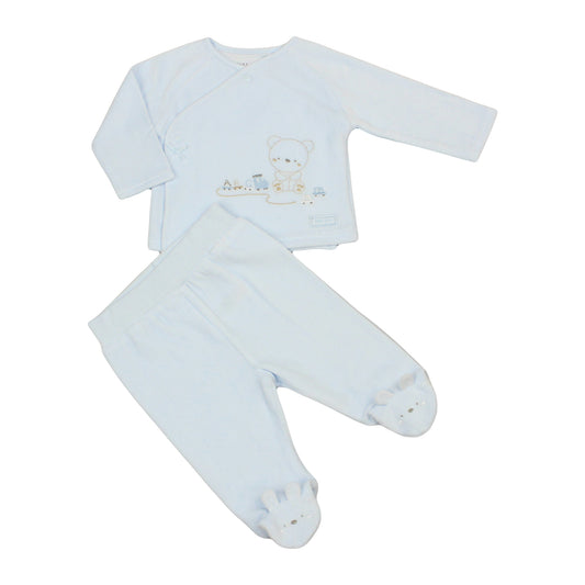 Baby Boys Velour Teddy Outfit